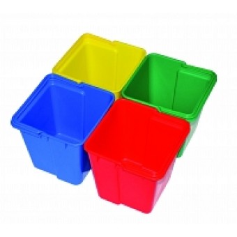 Syr Spacesaver Top Tray Container blauw/rood/groen/geel